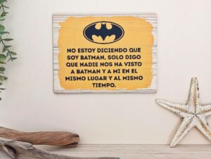 CARTEL DE MADERA "BATMAN"