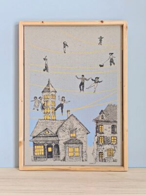 "FUNAMBULISTAS" GRABADO ORIGINAL