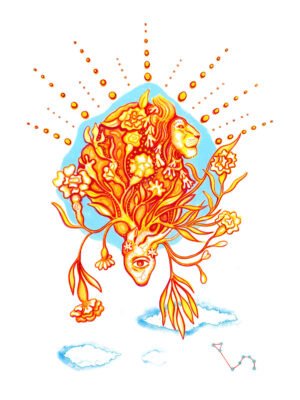 LÁMINA SIGNOS ZODÍACO - LEO