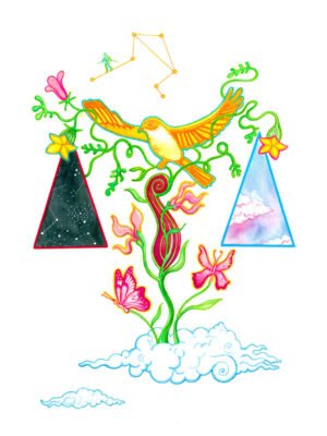 LÁMINA SIGNOS ZODÍACO - LIBRA