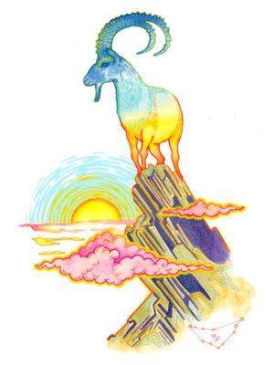 LÁMINA SIGNOS ZODÍACO - CAPRICORNIO